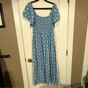 PATRONS OF PEACE Smocked Maxi Dress